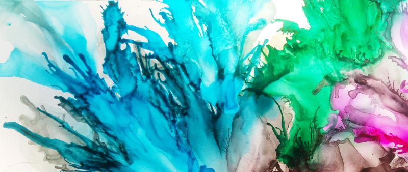Let it flow: Alcohol Ink Art