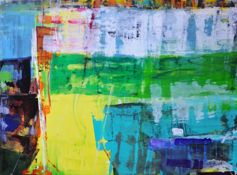 Experimentieren mit Acryl - Das Spiel mit Farben und Formen